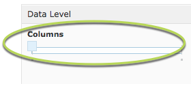 Columns data slider