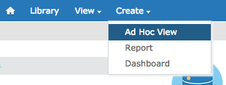 Create Ad Hoc View
