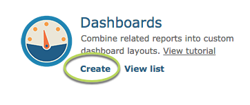 Create Dashboard