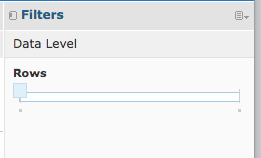 Data Level Slider