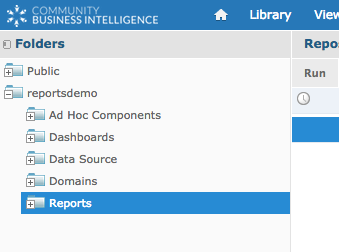 Reports in Repository