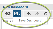 Save dashboard