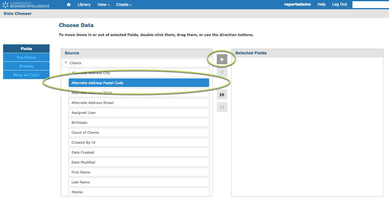 Select Single Field