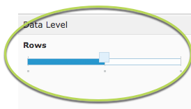 Data Level Slider