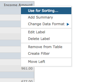 Use for Sorting