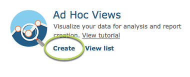 Create Ad Hoc View