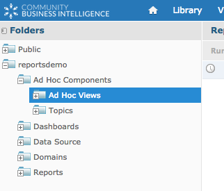 Ad Hoc Views in Repository