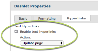 Enable text hyperlinks 